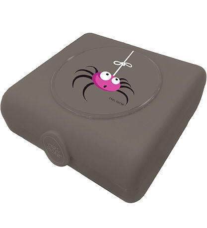 Carl Oscar Sandwichboks - 14,5 cm - Grå m. Edderkop Carl Oscar Sandwichboks - 14,5 cm - Grå m. Edderkop