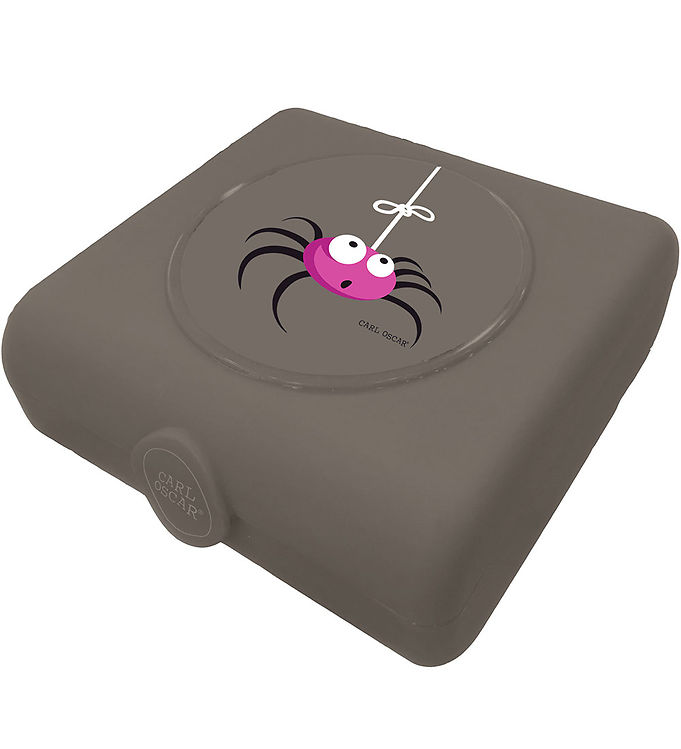 Carl Oscar Sandwichboks - 14,5 cm - Grå m. Edderkop