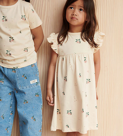 Liewood Kjole - Neveah - Peach / Sea shell Liewood Kjole - Neveah - Peach / Sea shell