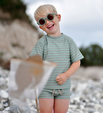 Mikk-Line Badebukser - UV50+ - Green Bay m. Striber Mikk-Line Badebukser - UV50+ - Green Bay m. Striber