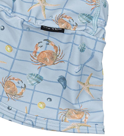 Mikk-Line Badehat - UV50+ - Faded Denim m. Tern/Print Mikk-Line Badehat - UV50+ - Faded Denim m. Tern/Print