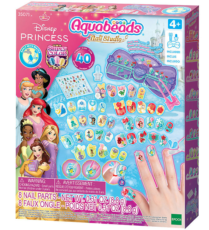 Aquabeads Pärlset - Nail Studio - Disney Princess