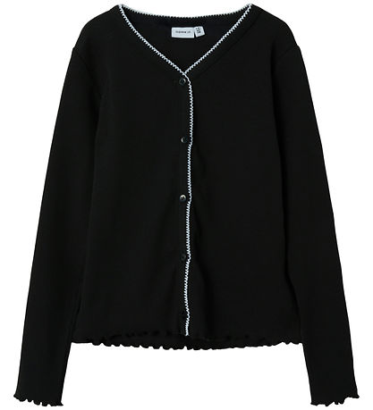 Name It Cardigan - Rib - NkfTalinda - Sort