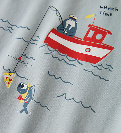 Name It T-shirt - NmmVux - Pearl Blue/Lunch time