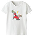 Name It T-shirt - NmmVux - Bright White/Crab surf