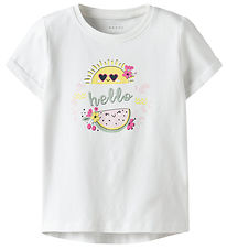 Name It T-shirt - NmfVix - Bright White/Hello Name It T-shirt - NmfVix - Bright White/Hello