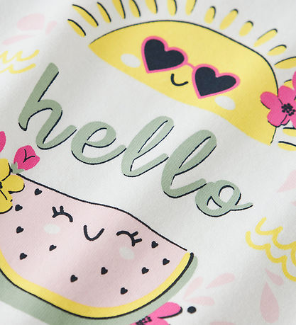 Name It T-shirt - NmfVix - Bright White/Hello Name It T-shirt - NmfVix - Bright White/Hello