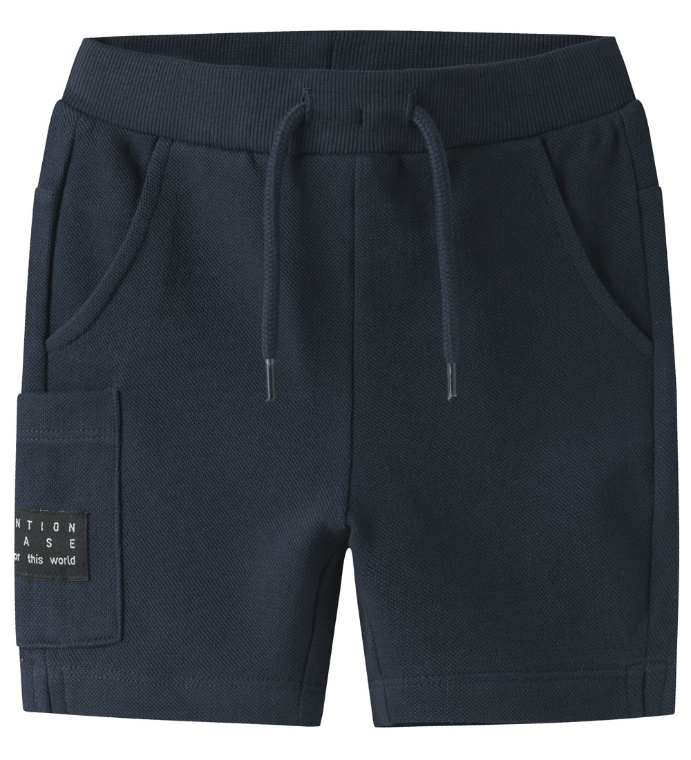 Name It Sweatshorts - Piqué - NmmVivasse - Navy Blazer - Name It - 2 Jahre (92) - Shorts