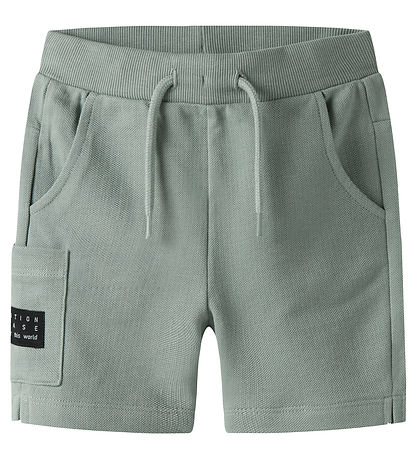 Name It Sweatshort - Pique - NmmVivasse - Slate Gray Name It Sweatshort - Pique - NmmVivasse - Slate Gray