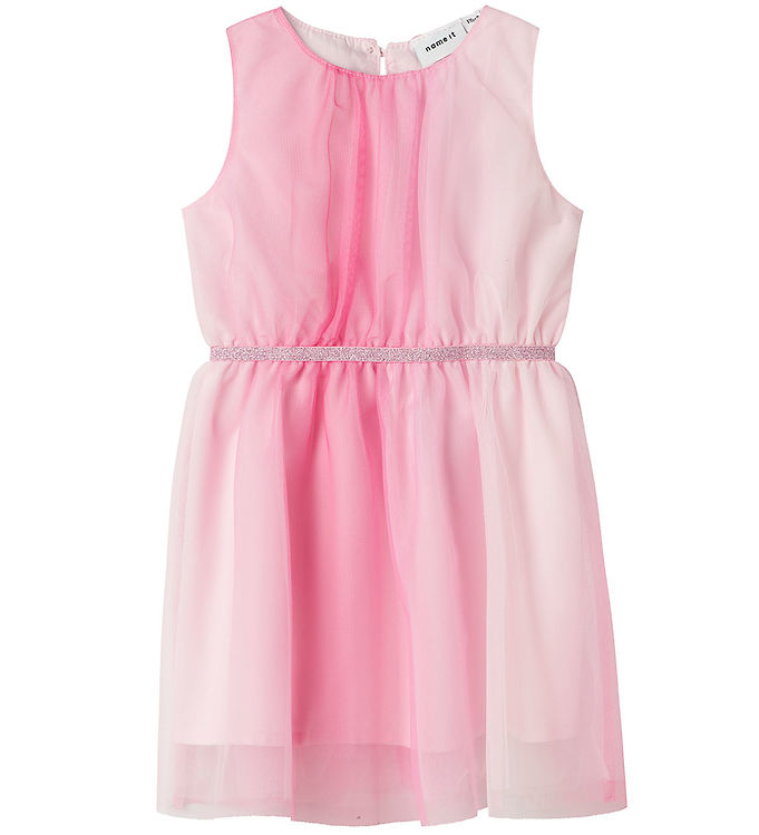 Name It Kjole - Tyl - NmfVabos - Carmine Rose