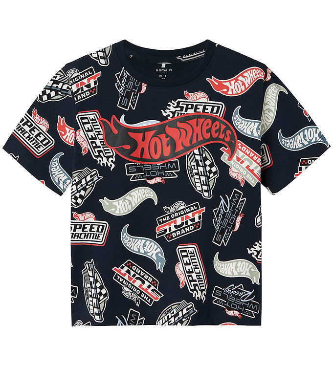Name It T-shirt - NmmAry - Hot Wheels - Navy Blazer