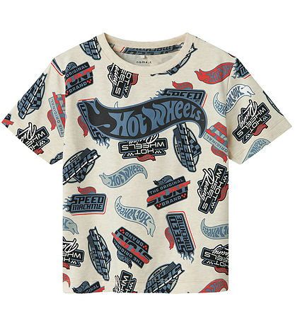Name It T-shirt - NmmAry - Hot Wheels - Peyote Melange Name It T-shirt - NmmAry - Hot Wheels - Peyote Melange