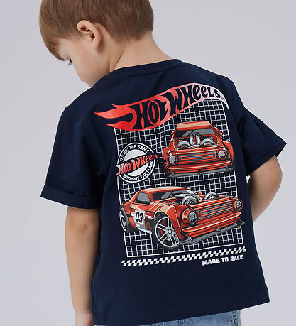 Name It T-shirt - NmmAtreus - Hot Wheels - Navy Blazer
