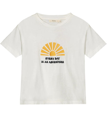 Fliink T-shirt - Summer Sun - Cloud Dancer