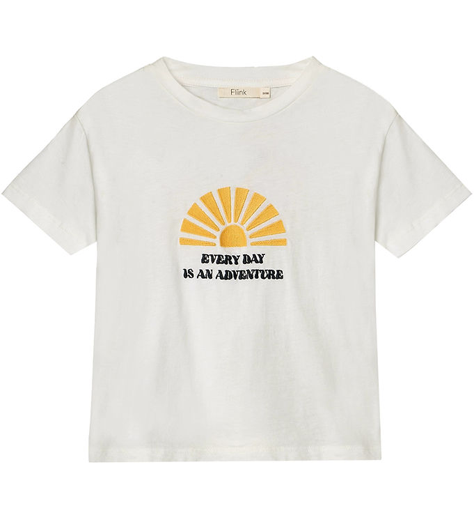 Fliink T-shirt - Sommer Sun - Cloud Dancer