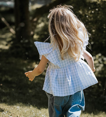Fliink Bluse - Pari - Dream Blue Check Fliink Bluse - Pari - Dream Blue Check