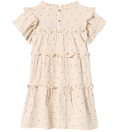 Fliink Kjole - Blooming - Sandshell AOP Fliink Kjole - Blooming - Sandshell AOP