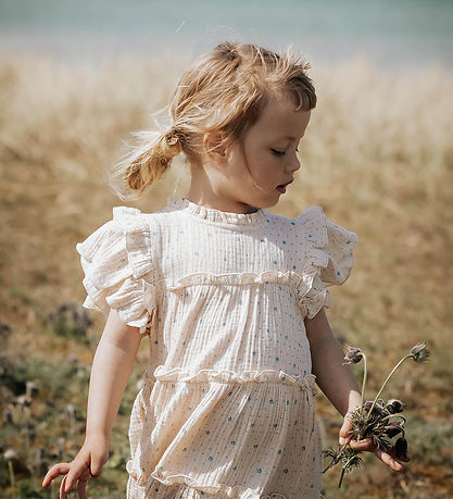 Fliink Kjole - Blooming - Sandshell AOP Fliink Kjole - Blooming - Sandshell AOP