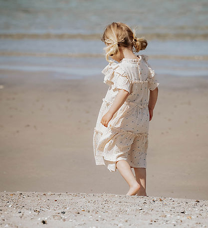 Fliink Kjole - Blooming - Sandshell AOP Fliink Kjole - Blooming - Sandshell AOP