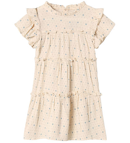 Fliink Kjole - Blooming - Sandshell AOP Fliink Kjole - Blooming - Sandshell AOP