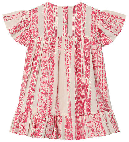 Fliink Kjole - Addie - Cloud Dancer Pink Stripe