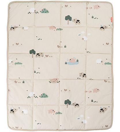 Done by Deer Legetæppe - Tiny Farm - 80x100 cm - Sand Done by Deer Legetæppe - Tiny Farm - 80x100 cm - Sand