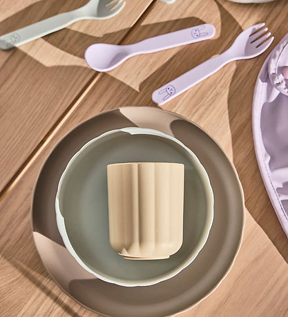 OYOY Spisesæt - Bioplast - 3 Dele - Pullo - Pale Mint/Vanilla/Ta