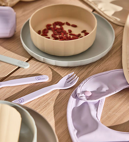 OYOY Spisesæt - Bioplast - 3 Dele - Pullo - Pale Mint/Vanilla/La