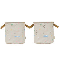OYOY Opbevaringskurve - 2-pak - Deer & Duck - Medium - Beige OYOY Opbevaringskurve - 2-pak - Deer & Duck - Medium - Beige