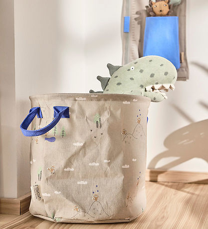 OYOY Opbevaringskurve - 2-pak - Foxy - Medium - Beige/Blue