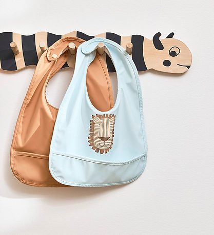 OYOY Hagesmække - 2-pak - Lobo Lion - Caramel/Ice Blue