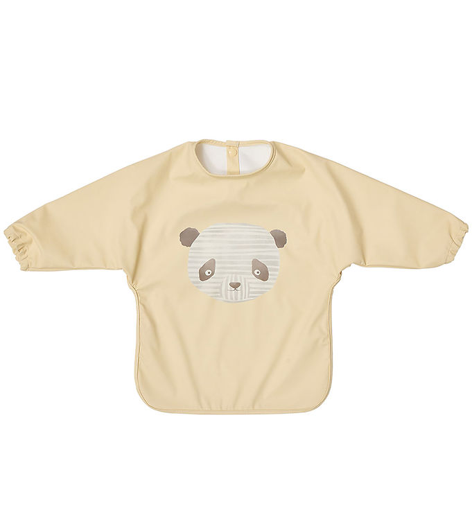 OYOY Lun Lun panda hagesmæk med ærme Butter