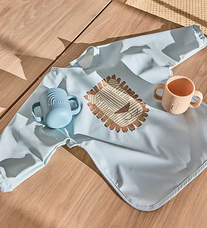 OYOY Forklæde - Lobo Lion - Ice Blue