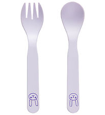 OYOY Børnebestik - Bioplast - 2 Dele - Pullo - Lavender OYOY Børnebestik - Bioplast - 2 Dele - Pullo - Lavender