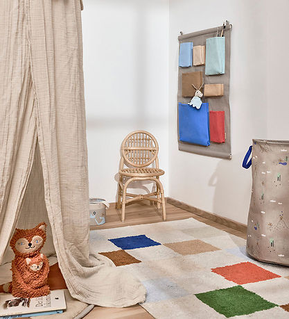 OYOY Opbevaringskurv - Foxy - Large - Beige/Blå