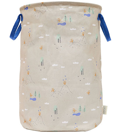 OYOY Opbevaringskurv - Foxy - Large - Beige/Blå