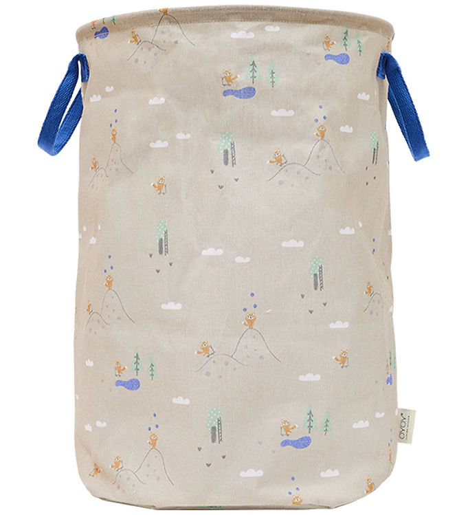 OYOY Opbevaringskurv - Foxy - Large - Beige/Blå