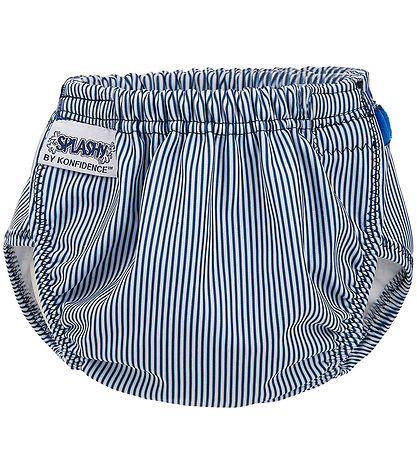 Konfidence Blebadebukser - e-Flex Splashy - Stripe Blue/White Konfidence Blebadebukser - e-Flex Splashy - Stripe Blue/White