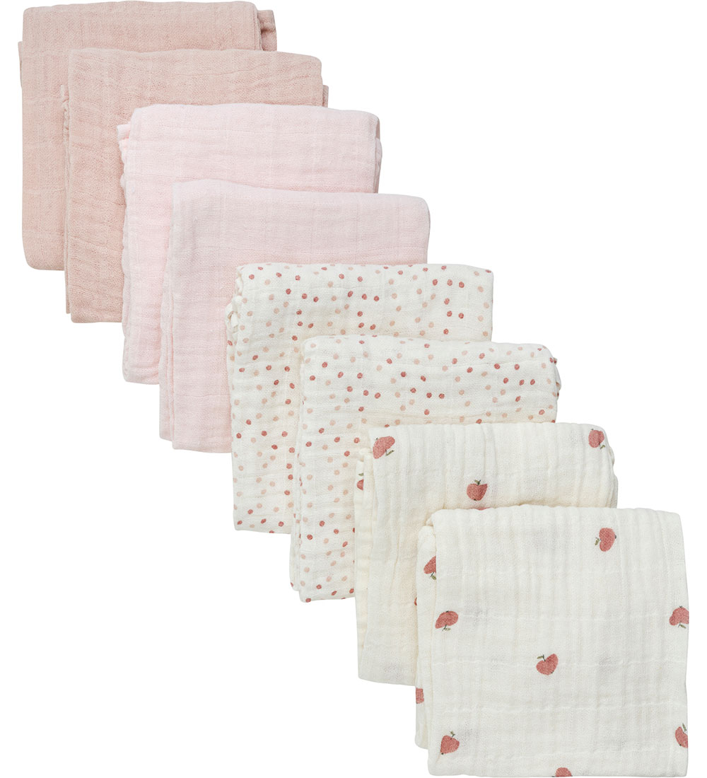 Carrés de mousseline Pippi - 8 Pack - 65x65 cm - Rose Dust - Pippi Baby - UneTaille - carrés de mousseline