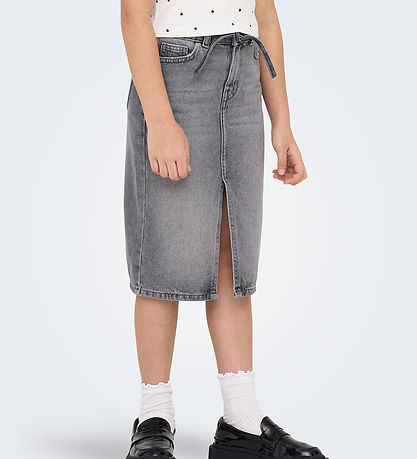 Kids Only Nederdel - KogGianna - Medium Grey Denim Kids Only Nederdel - KogGianna - Medium Grey Denim