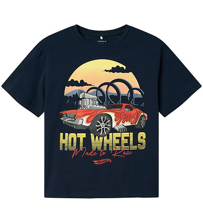 Name It T-shirt - NkmAdam Hotwheels - Navy Blazer