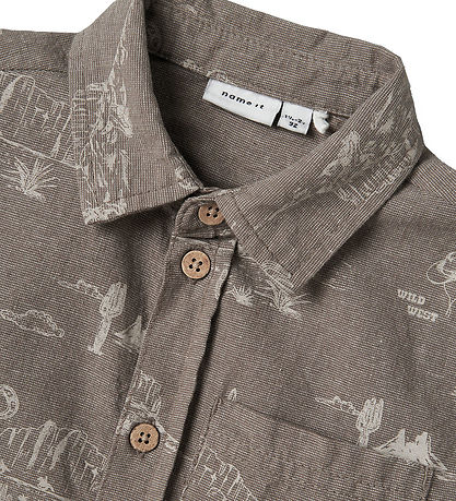 Name It Skjorte - Nmmhestern - Walnut Name It Skjorte - Nmmhestern - Walnut