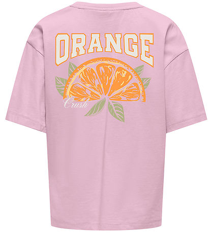 Kids Only T-shirt - KogHelen- Roseate Spoonbill/Orange
