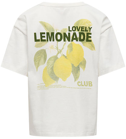 Kids Only T-shirt - KogHelen- Cloud Dancer/Lemonade Kids Only T-shirt - KogHelen- Cloud Dancer/Lemonade