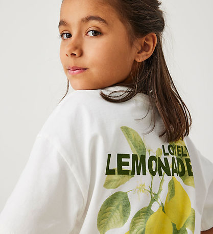 Kids Only T-shirt - KogHelen- Cloud Dancer/Lemonade