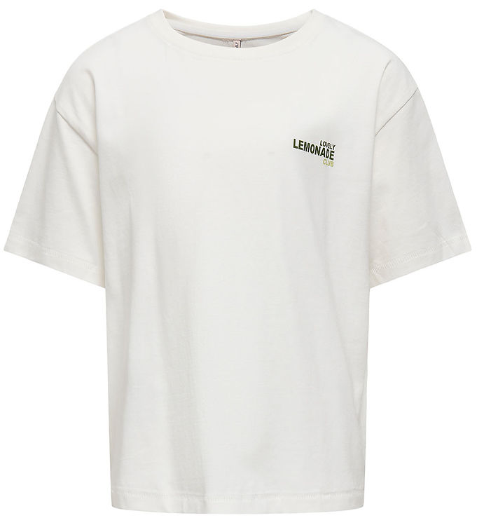 Kids Only T-shirt - KogHelen- Cloud Dancer/Lemonade