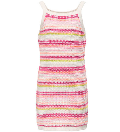 Kids Only Kjole - KogBelli - Strik - Ecru/Camelia Rose/ Roseate 
