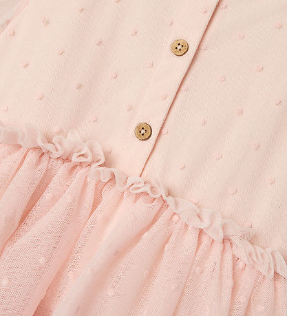 Lil' Atelier Kjole - NmfFrilla - Tyl - Peach Blush
