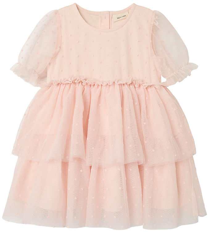 Lil' Atelier Kjole - NmfFrilla - Tyl - Peach Blush