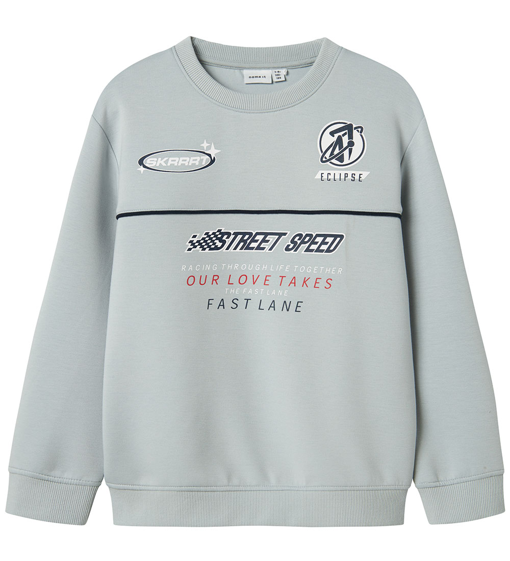 Name It Sweatshirt - NkmHistu - Pearl Blue - Name It - 6 Jahre (116) - Sweatshirts